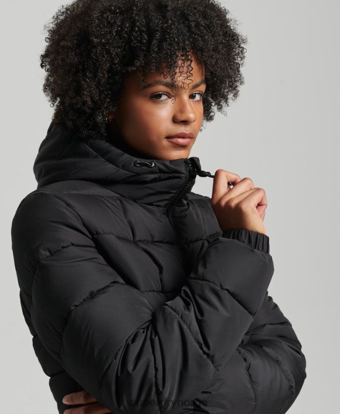 Superdry svart klær 86P46D5450 spirit sports puffer kvinner