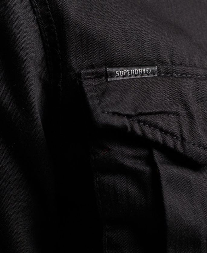 Superdry svart klær 86P46D5679 klassisk rookie borg jakke kvinner