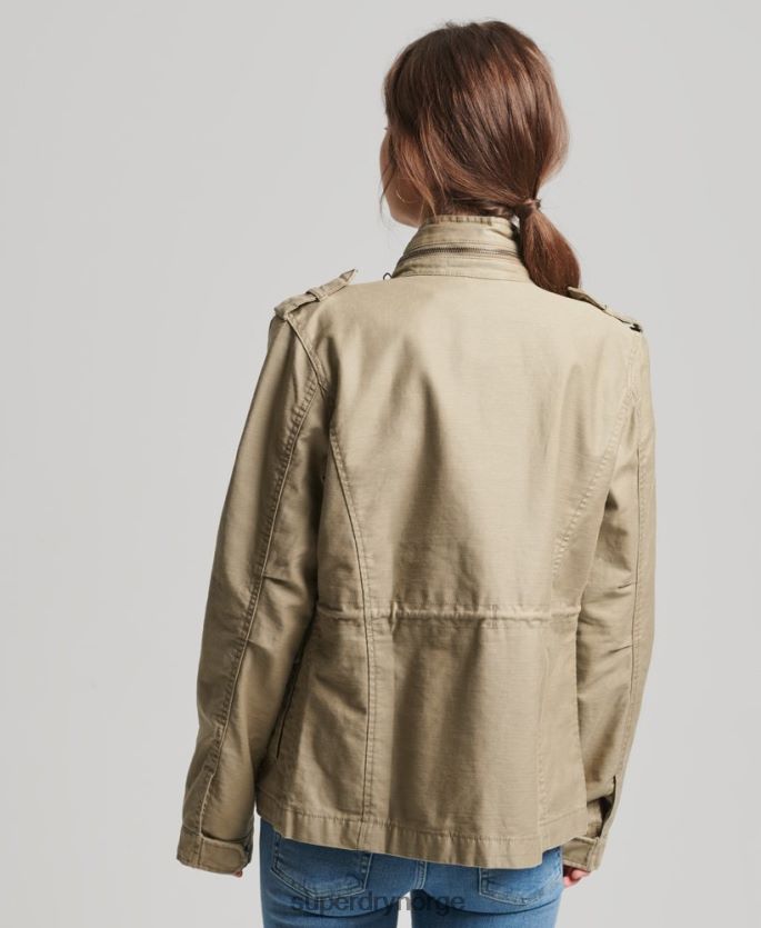 Superdry tan klær 86P46D3525 vintage m65 jakke kvinner