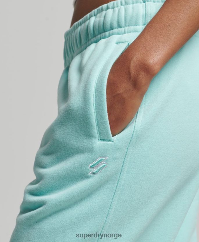 Superdry blå klær 86P46D6591 manus grafiske kjæreste joggere kvinner