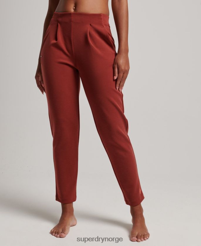 Superdry brun klær 86P46D3914 flex skreddersydde joggebukser kvinner