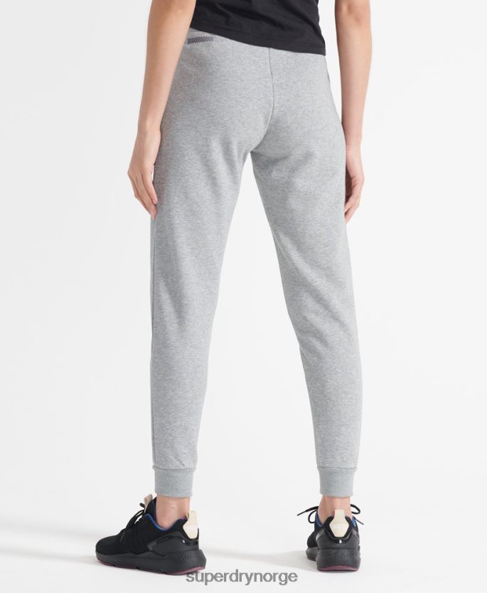 Superdry grå klær 86P46D3933 trene kjernesport joggere kvinner
