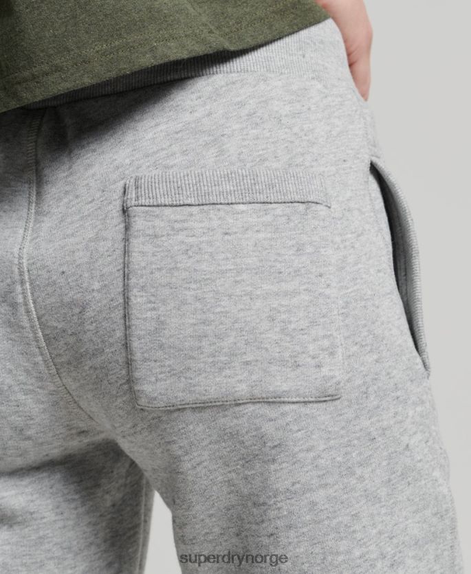 Superdry grå klær 86P46D6578 kollegiale joggere i vintage manusstil kvinner
