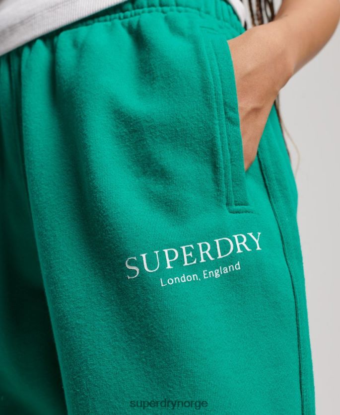 Superdry grønn klær 86P46D3931 kjernesport joggere kvinner