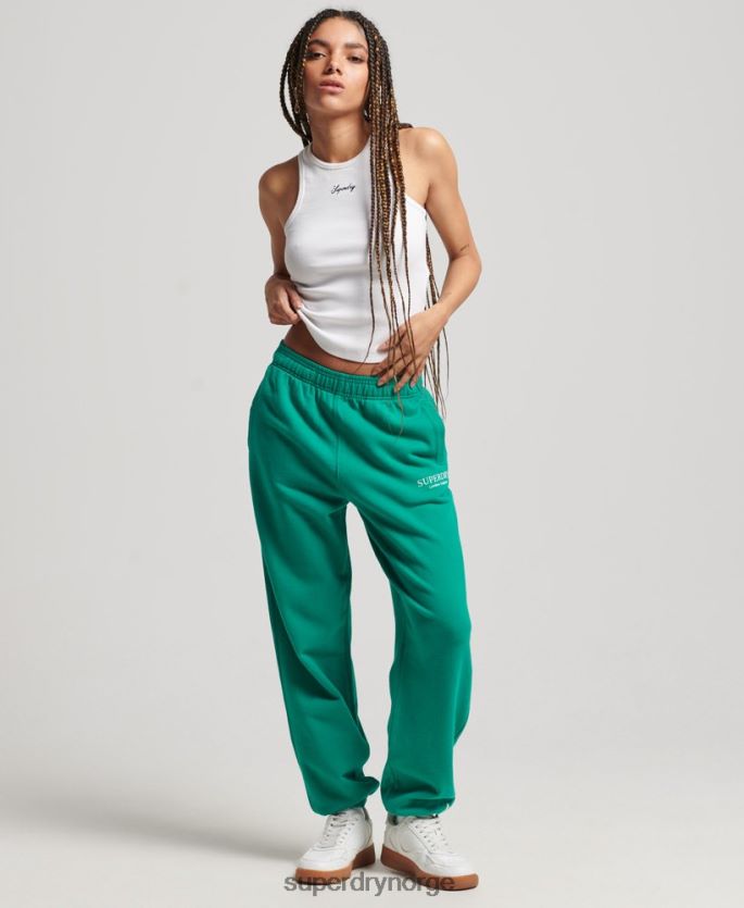 Superdry grønn klær 86P46D3931 kjernesport joggere kvinner