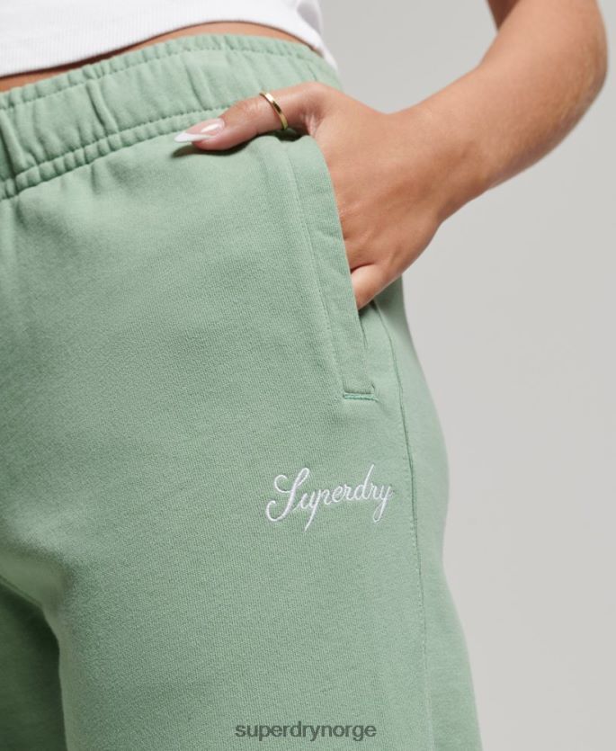 Superdry grønn klær 86P46D6594 arv kjæreste broderte joggere kvinner