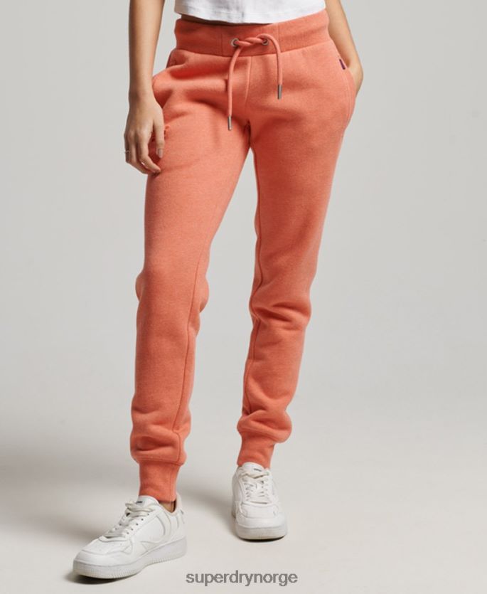 Superdry korall klær 86P46D3913 vintage logobroderte joggebukser kvinner