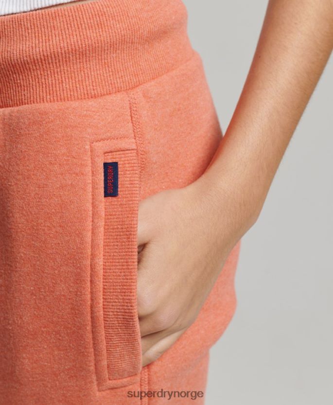 Superdry korall klær 86P46D3913 vintage logobroderte joggebukser kvinner