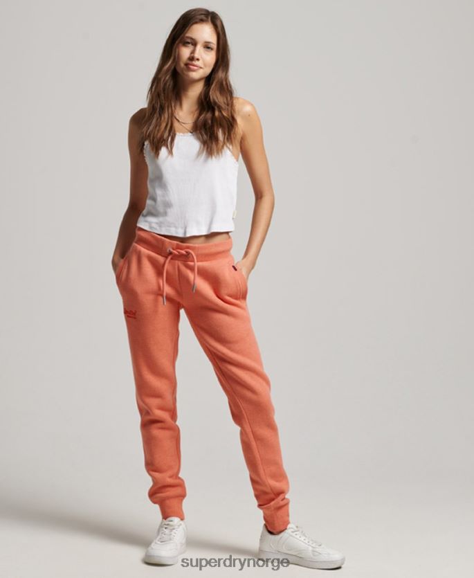 Superdry korall klær 86P46D3913 vintage logobroderte joggebukser kvinner