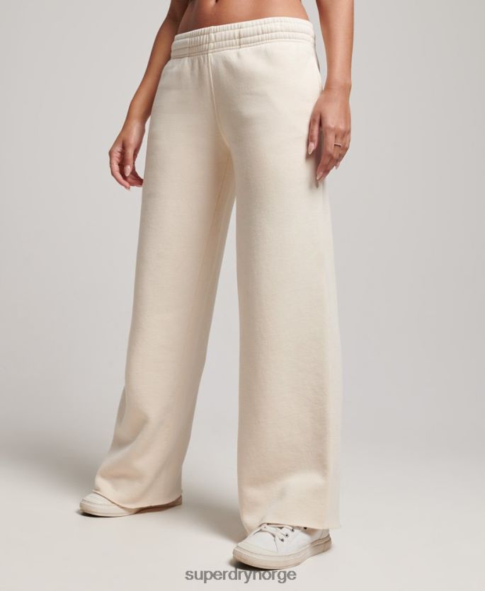 Superdry krem klær 86P46D3900 vask rette joggere kvinner