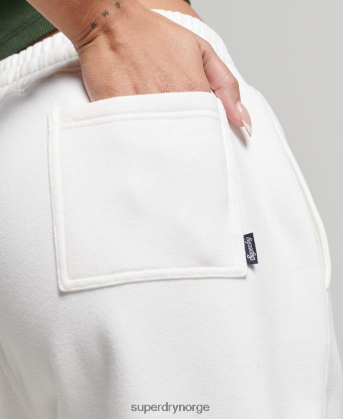 Superdry krem klær 86P46D6633 vintage kollegiale joggere kvinner