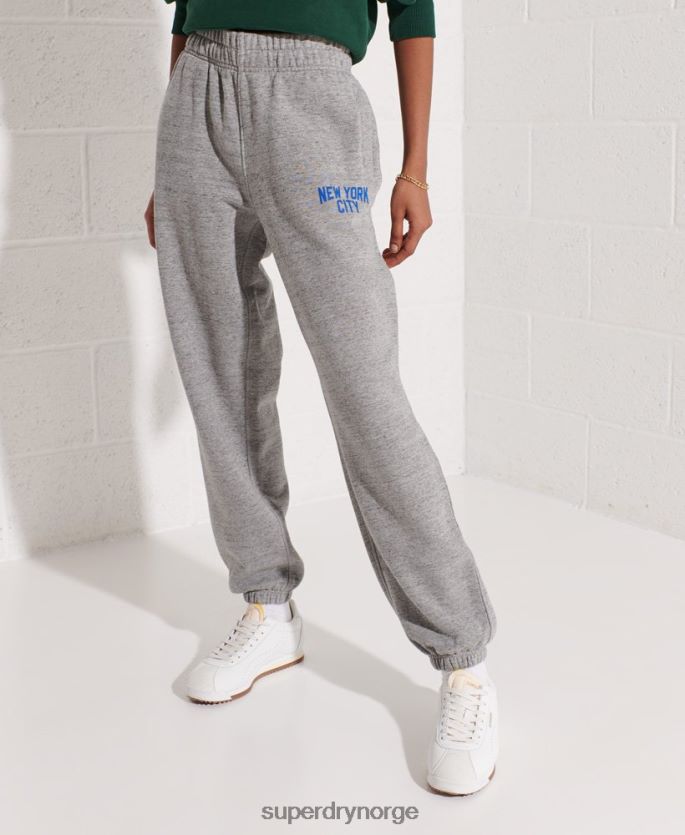 Superdry lysegrå klær 86P46D6563 city ​​college joggere kvinner