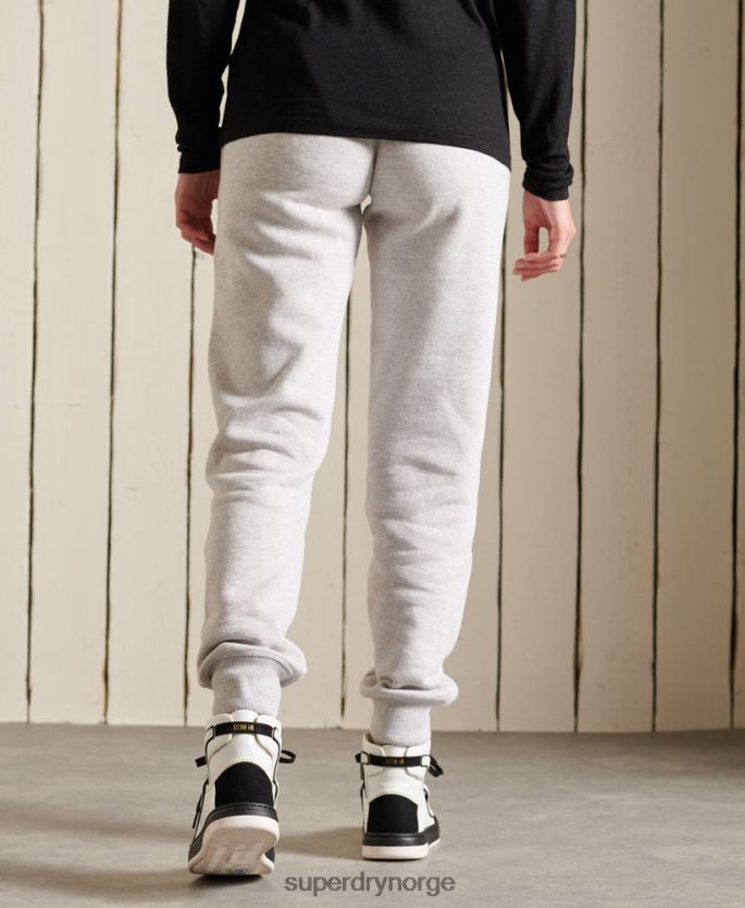 Superdry lysegrå klær 86P46D6613 stolthet i håndverksjoggere kvinner