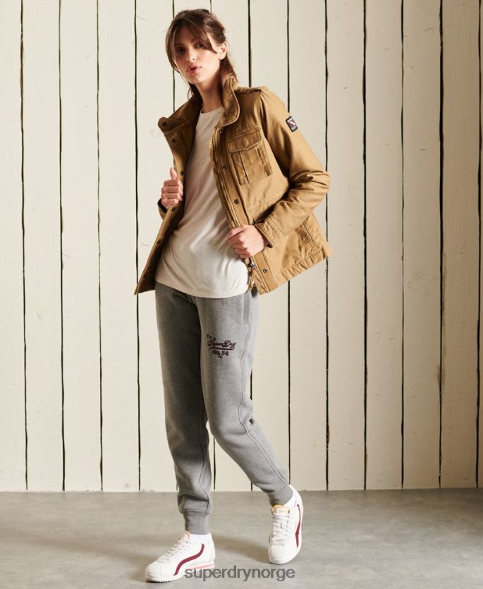 Superdry mørk grå klær 86P46D3942 stolthet i håndverksjoggere kvinner