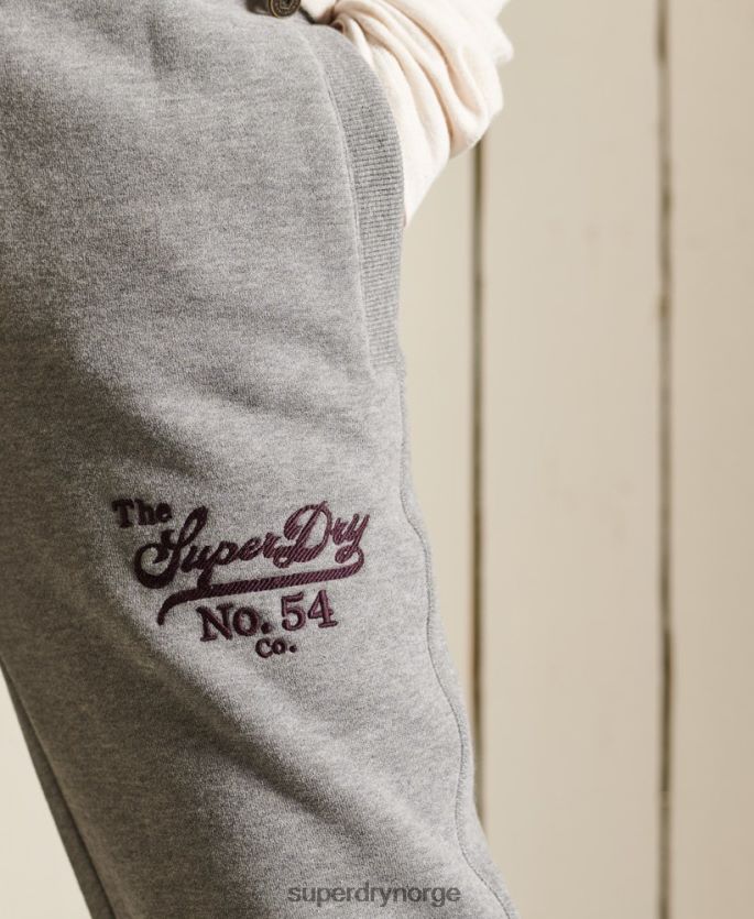 Superdry mørk grå klær 86P46D3942 stolthet i håndverksjoggere kvinner