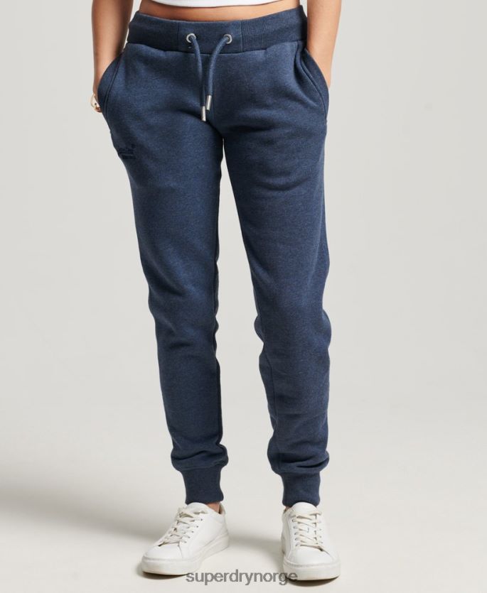 Superdry marinen klær 86P46D3898 vintage logobroderte joggebukser kvinner