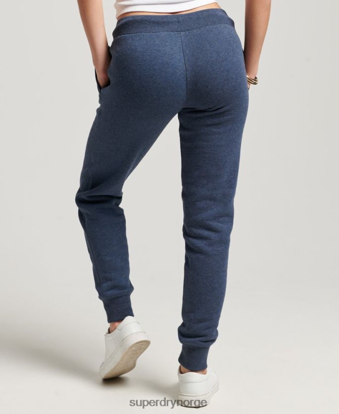 Superdry marinen klær 86P46D3898 vintage logobroderte joggebukser kvinner