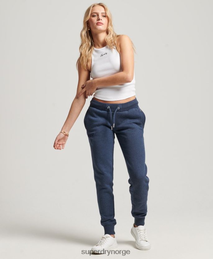 Superdry marinen klær 86P46D3898 vintage logobroderte joggebukser kvinner