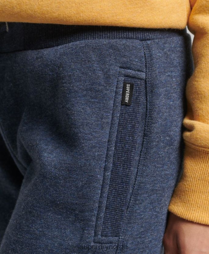 Superdry marinen klær 86P46D3929 vintage logobroderte joggebukser i økologisk bomull kvinner