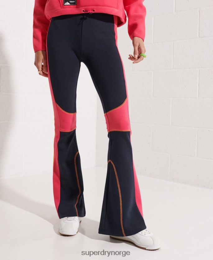 Superdry marinen klær 86P46D3948 fjell forhøyet flare jogger kvinner