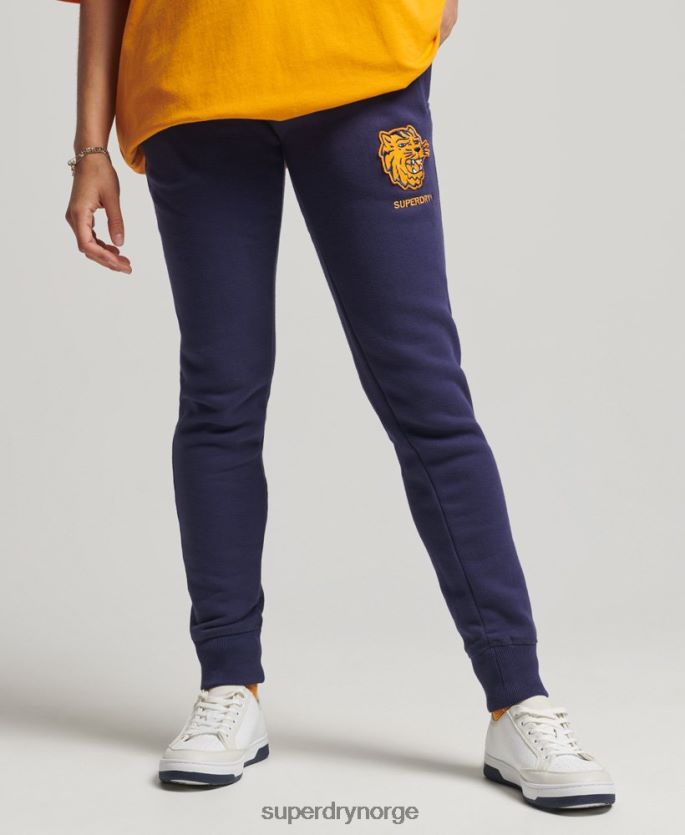 Superdry marinen klær 86P46D6557 vintage kollegiale joggere kvinner