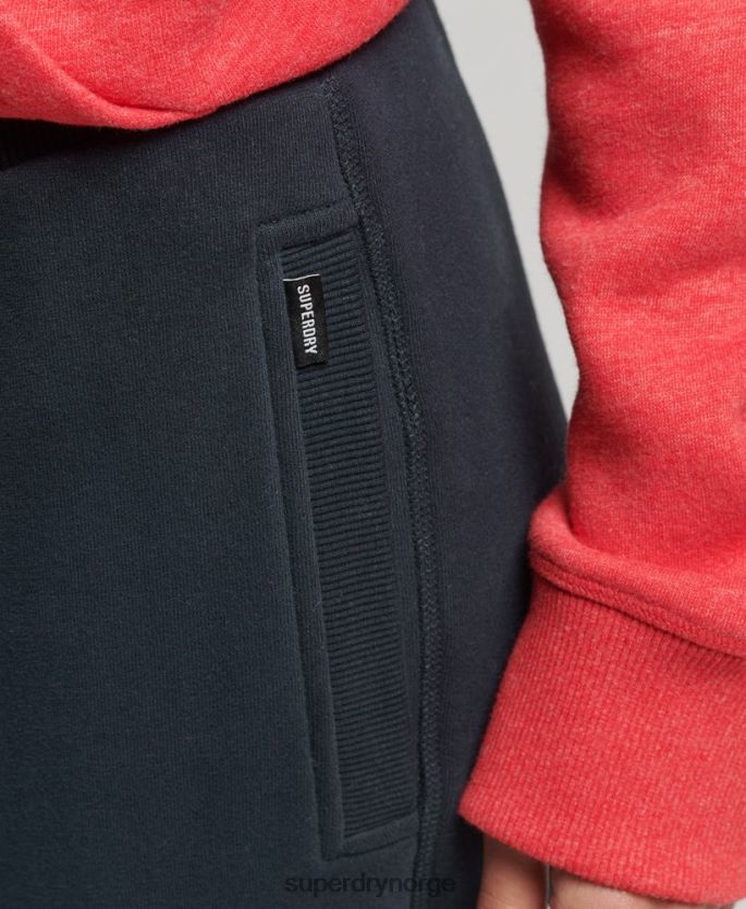 Superdry marinen klær 86P46D6640 vintage logobroderte joggebukser i økologisk bomull kvinner