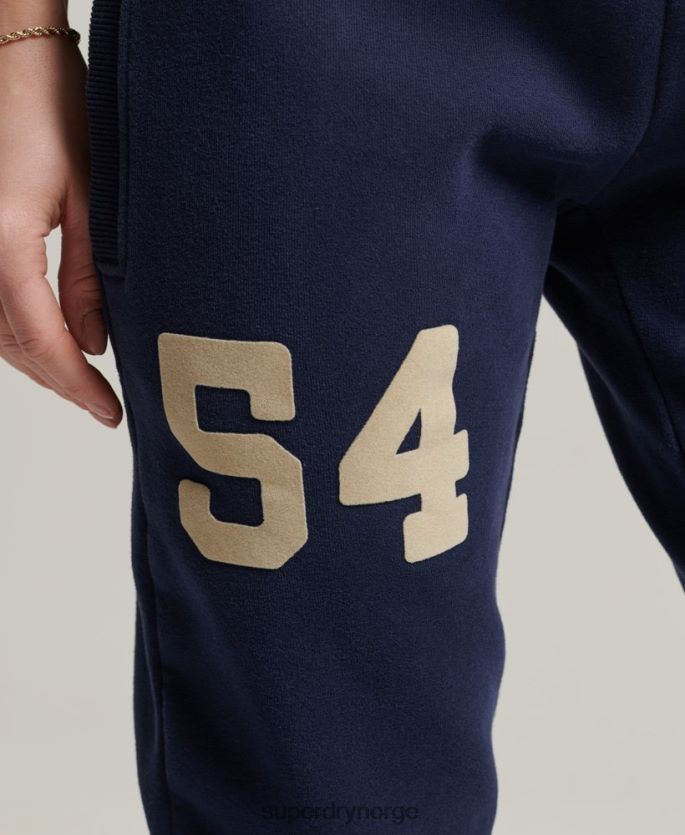 Superdry marinen klær 86P46D6655 college joggere med vintage logo kvinner