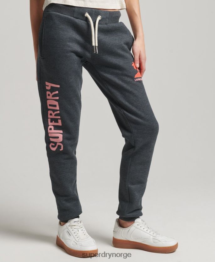 Superdry rød klær 86P46D2254 vintage cali utskårne joggere kvinner