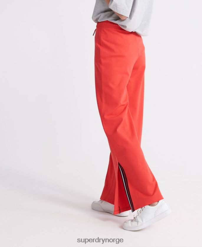 Superdry rød klær 86P46D3939 rediger joggere med brede ben kvinner