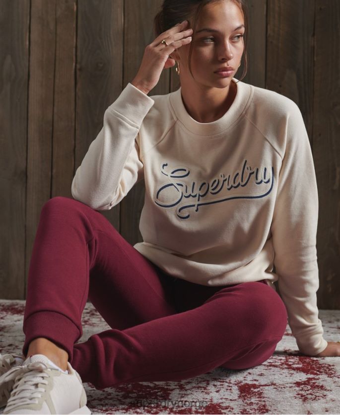 Superdry rød klær 86P46D3945 friidrett klassiske joggere kvinner