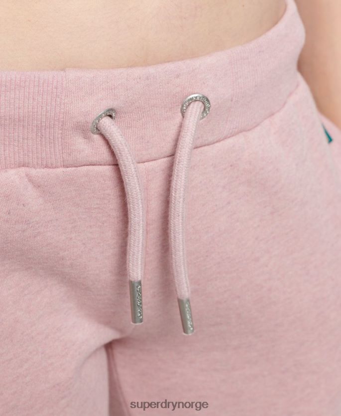 Superdry rosa klær 86P46D3911 vintage logobroderte joggebukser kvinner