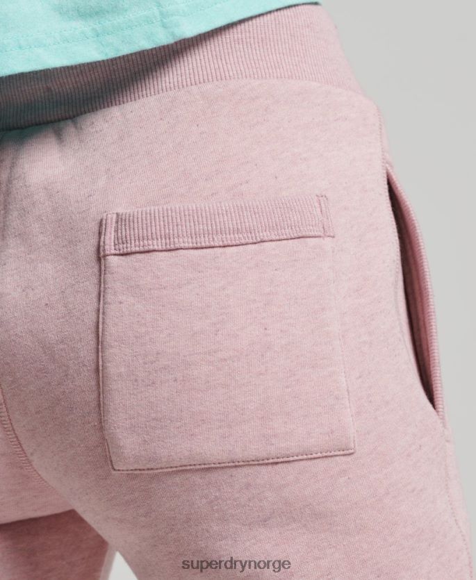 Superdry rosa klær 86P46D6577 kollegiale joggere i vintage manusstil kvinner