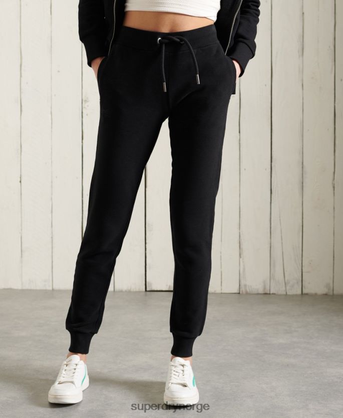 Superdry svart klær 86P46D3947 oransje etikett klassiske joggebukser kvinner