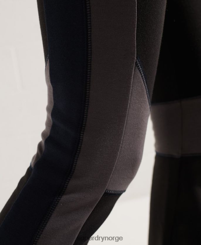 Superdry svart klær 86P46D3949 fjell forhøyet flare jogger kvinner