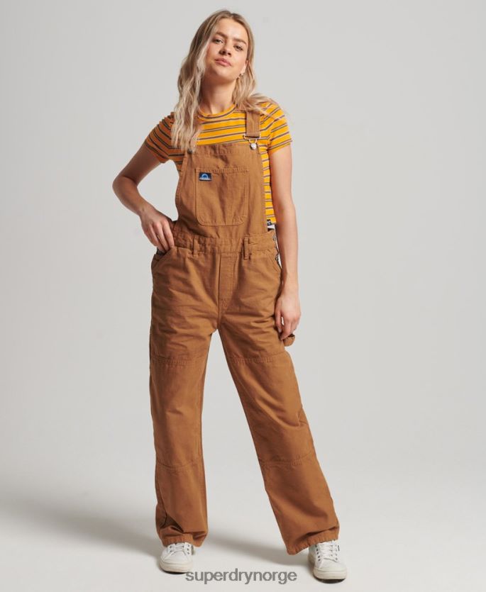 Superdry brun klær 86P46D4094 vintage tømmerbukser kvinner