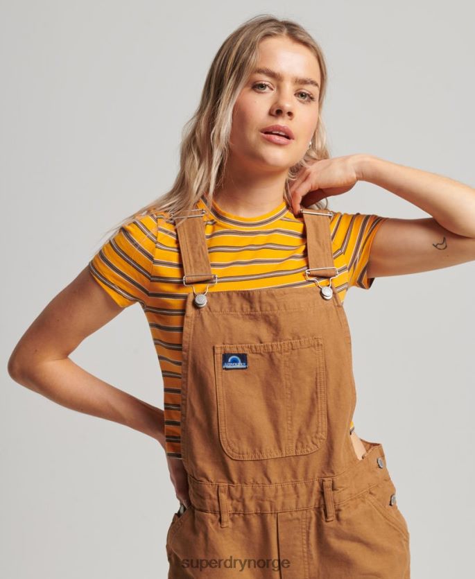Superdry brun klær 86P46D4094 vintage tømmerbukser kvinner