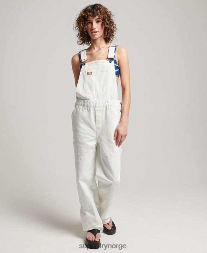 Superdry krem klær 86P46D4096 vintage tømmerbukser kvinner