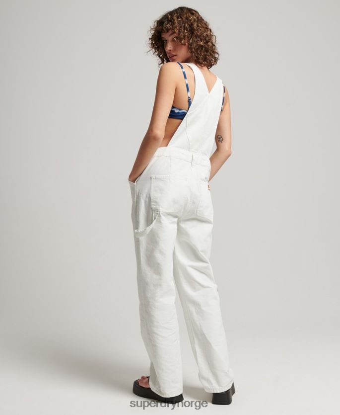 Superdry krem klær 86P46D4096 vintage tømmerbukser kvinner