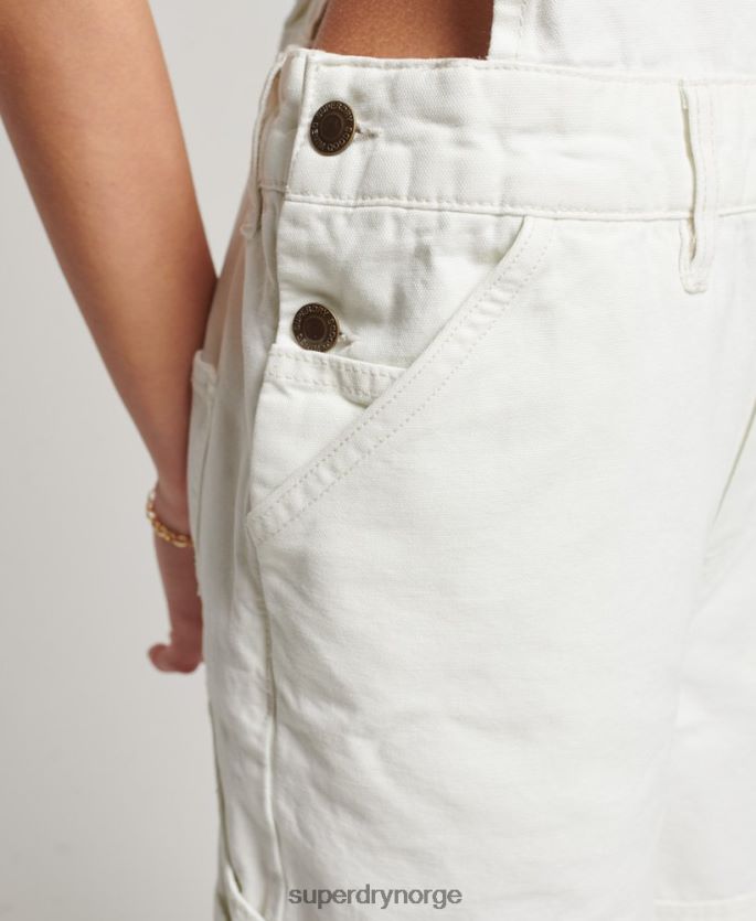 Superdry krem klær 86P46D4096 vintage tømmerbukser kvinner
