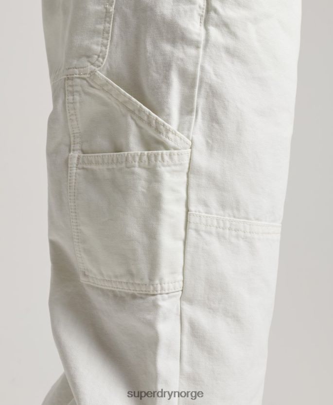 Superdry krem klær 86P46D4096 vintage tømmerbukser kvinner