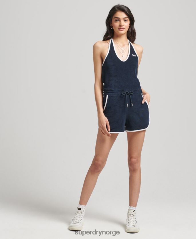 Superdry marinen klær 86P46D4100 vintage grime håndkle lekedress kvinner