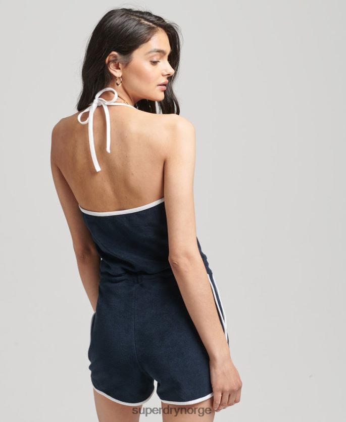 Superdry marinen klær 86P46D4100 vintage grime håndkle lekedress kvinner