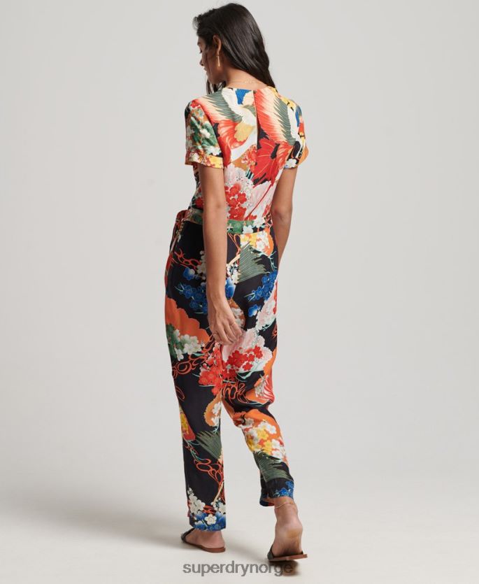 Superdry multi klær 86P46D2121 vintage vevd jumpsuit kvinner