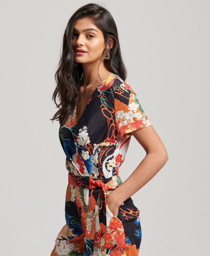 Superdry multi klær 86P46D2121 vintage vevd jumpsuit kvinner