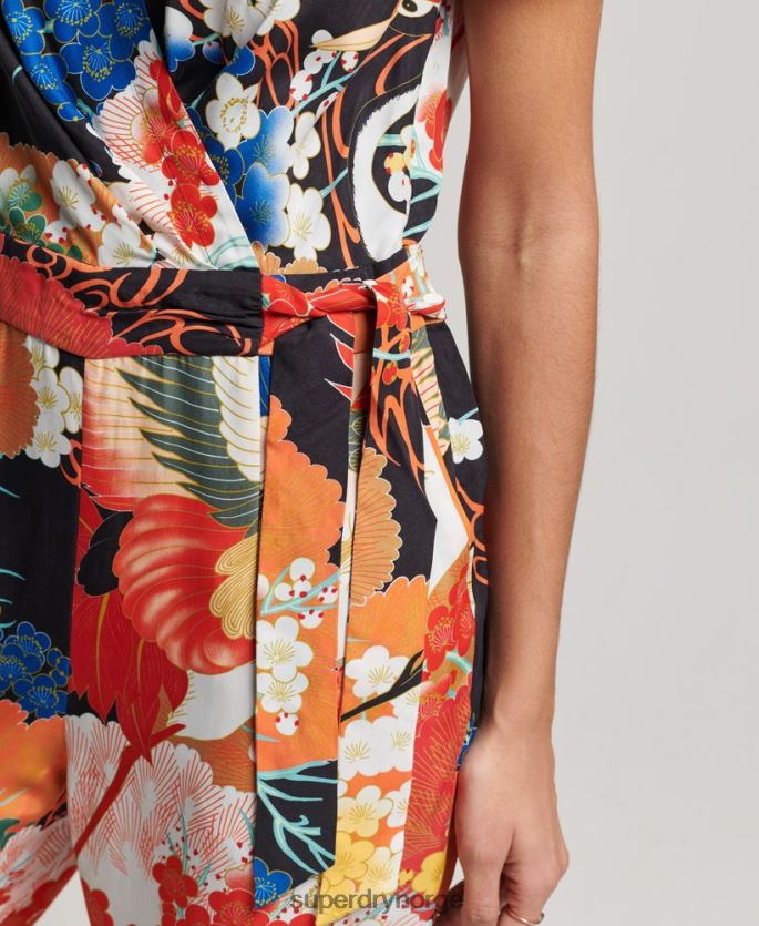 Superdry multi klær 86P46D2121 vintage vevd jumpsuit kvinner