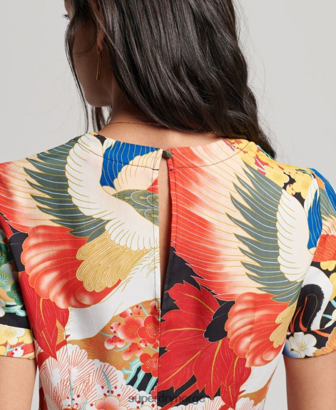 Superdry multi klær 86P46D2121 vintage vevd jumpsuit kvinner