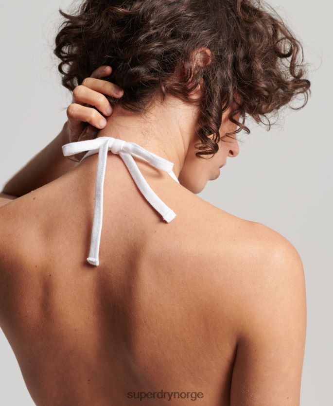 Superdry grå klær 86P46D2222 vintage kjole med halterhals kvinner