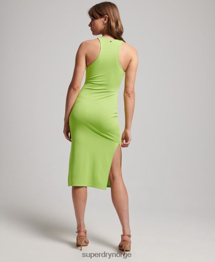 Superdry grønn klær 86P46D2381 jersey racer kjole kvinner