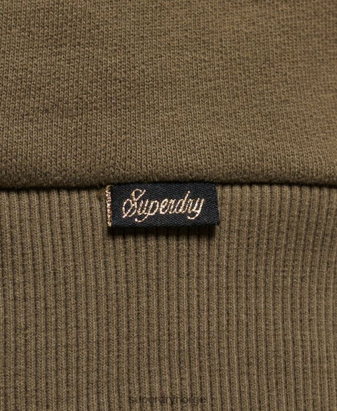 Superdry grønn klær 86P46D2517 tatovering hettegenser svettekjole kvinner