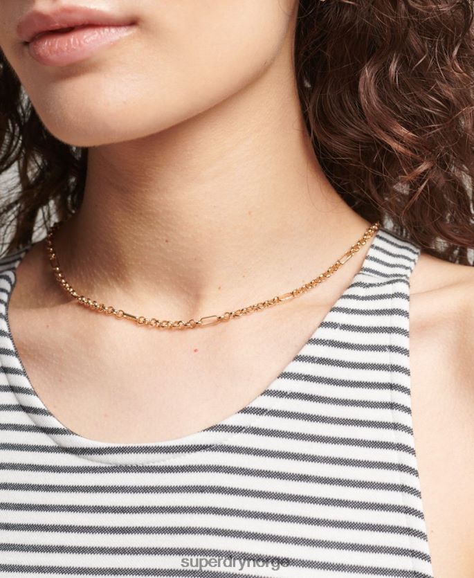 Superdry hvit klær 86P46D2530 midikjole med stropp bak kvinner